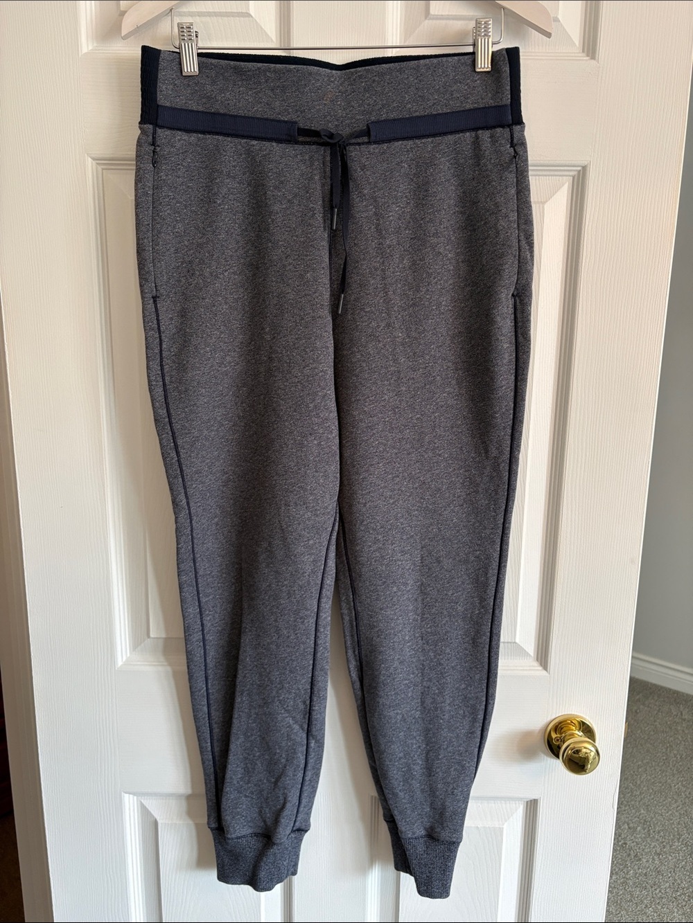 LULULEMON Cool and Collected Heather Blue Joggers - Picture 5 of 14